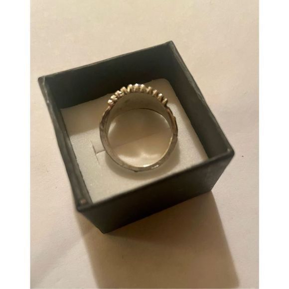 OPAL N SILVER VINTAGE RING - Picture 5 of 6